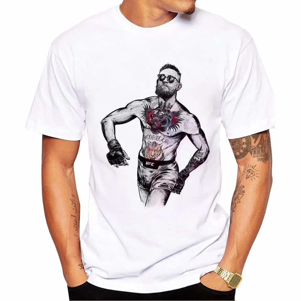 2018 Summer Conor McGregor Colonel Harland Sanders Creative Design Printed Short Sleeve T Shirt Men Tees Funny cool T-Shirt
2018 Summer Conor McGregor Colonel Harland Sanders Creative Design Printed Short Sleeve T Shirt Men Tees Funny cool T-Shirt
