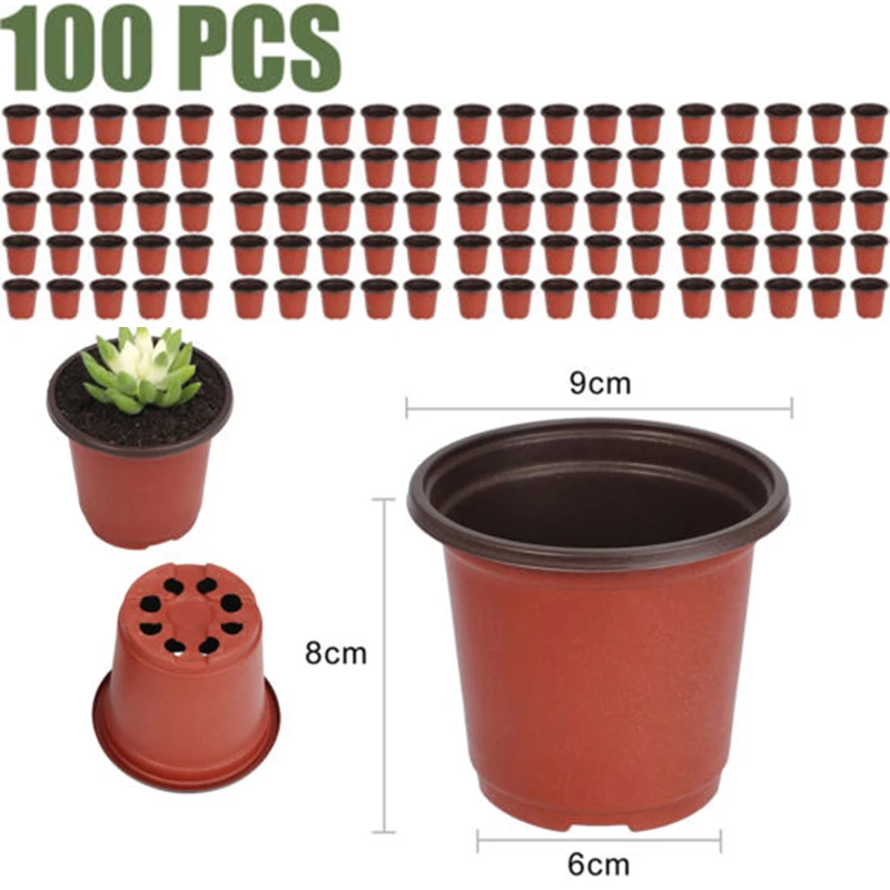 100pcs Plant Pots Small Terracotta Plastic Flower Pot Cactus Tiny High Quality Plant Flower Pots Flowers Nursery Seeds Storage
100pcs Plant Pots Small Terracotta Plastic Flower Pot Cactus Tiny High Quality Plant Flower Pots Flowers Nursery Seeds Storage