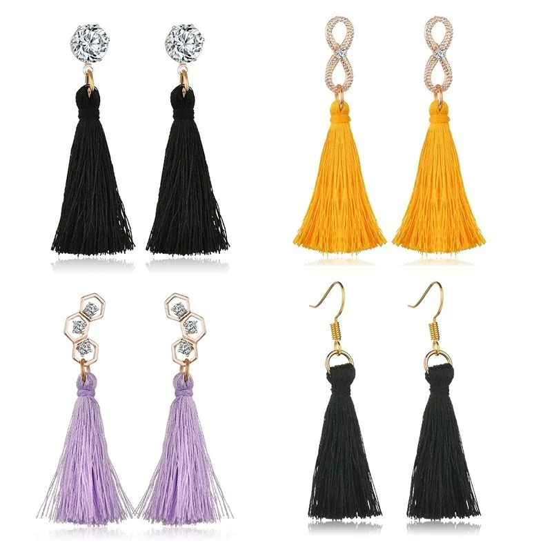 YANGQI Trendy Bohemia Long Tassel Earrings For Women Boho Hollow Eight Rhinestone Honeycomb Earings Vintage Wedding Jewelry
YANGQI Trendy Bohemia Long Tassel Earrings For Women Boho Hollow Eight Rhinestone Honeycomb Earings Vintage Wedding Jewelry