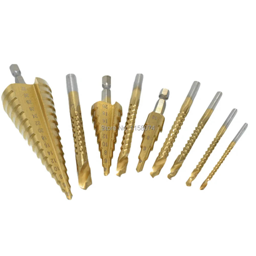 9pcs Drill Saw Set Cone Drill File Router Reamer Cut Wood Plasterboard Plastic Step Drill Bit Hole Cutter Saw Drills Bits
9pcs Drill Saw Set Cone Drill File Router Reamer Cut Wood Plasterboard Plastic Step Drill Bit Hole Cutter Saw Drills Bits