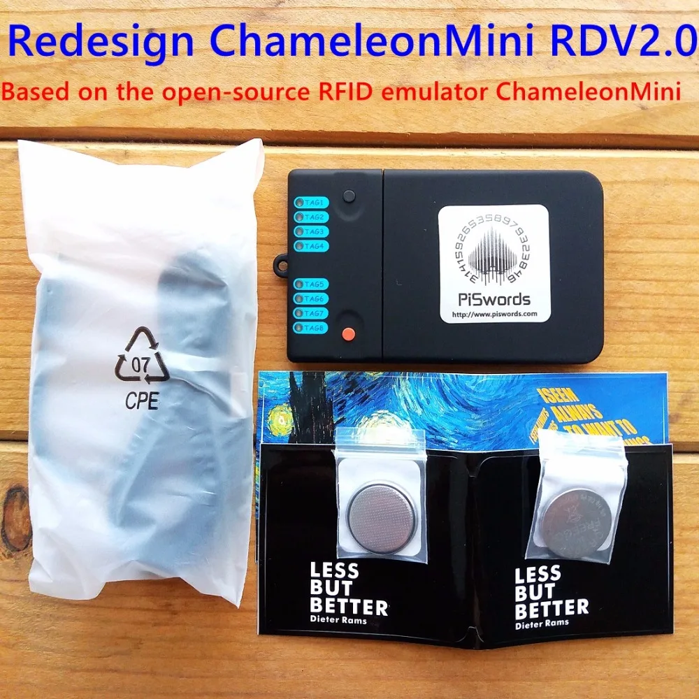 Piswords Redesign ChameleonMini versatile contactless smartcard emulator compliant to NFC ISO 14443 and ISO 15693 Chameleon Mini
Piswords Redesign ChameleonMini versatile contactless smartcard emulator compliant to NFC ISO 14443 and ISO 15693 Chameleon Mini