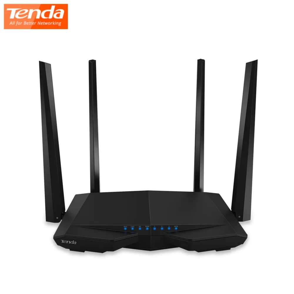 Оригинальный Tenda AC6 1200 Мбит/с беспроводной маршрутизатор 5dBi внешние антенны 2 4