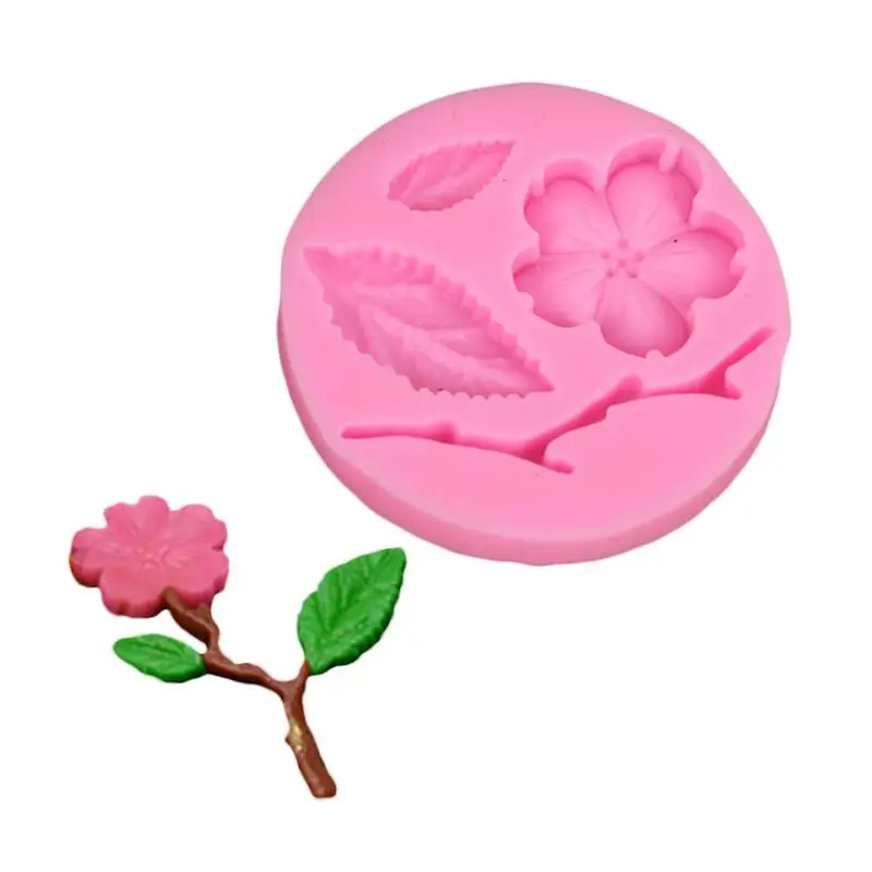 Liquid Silicone Soap Mold Handmade DIY Peach Flower Leaves Branches Shape Fondant Chocolate Cake Decorating Soap Molds
Liquid Silicone Soap Mold Handmade DIY Peach Flower Leaves Branches Shape Fondant Chocolate Cake Decorating Soap Molds