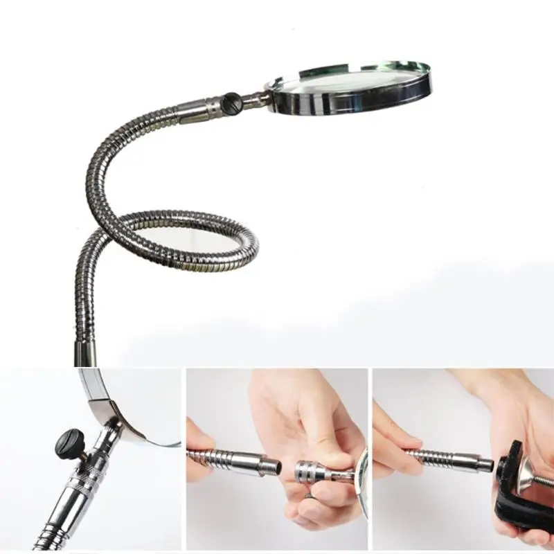 5X Magnifying Lamp for Watch Tools Desktop Watch Repairing Tools Magnifier with Light Repairing Tools with Metal Clamp Soft Hose
5X Magnifying Lamp for Watch Tools Desktop Watch Repairing Tools Magnifier with Light Repairing Tools with Metal Clamp Soft Hose