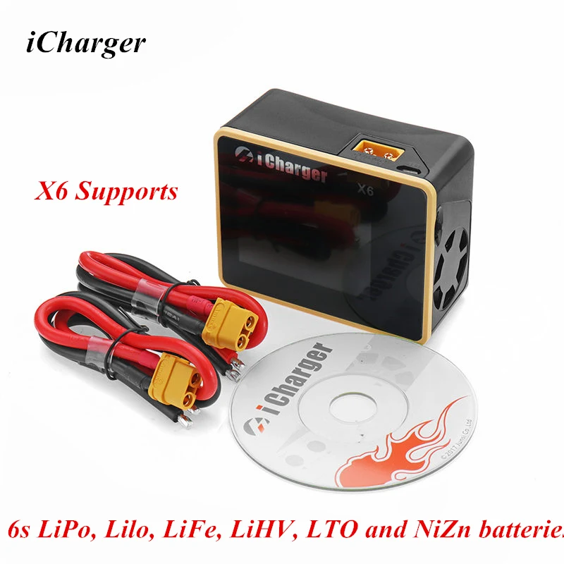 iCharger X6 800W 30A DC LCD Screen Smart Balance Battery Charger Discharger For RC Car Toy Lipo Lilo LiFe LiHv LTO NiZn Battery
iCharger X6 800W 30A DC LCD Screen Smart Balance Battery Charger Discharger For RC Car Toy Lipo Lilo LiFe LiHv LTO NiZn Battery