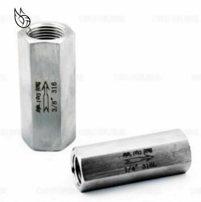 304 Stainless Steel One-way Check Valve Full Port 1/8" 1/4" 3/8" 1/2" 3/4" Female pressure water
304 Stainless Steel One-way Check Valve Full Port 1/8" 1/4" 3/8" 1/2" 3/4" Female pressure water