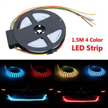 1.5M Blue Yellow White Red Flow Type LED Strip Tailgate Trunk Turning Signal Brake Reversing Lights
1.5M Blue Yellow White Red Flow Type LED Strip Tailgate Trunk Turning Signal Brake Reversing Lights