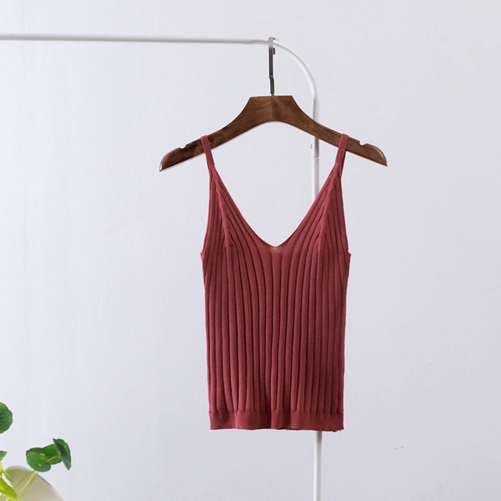 2019 Sexy Deep V-neck Slim Knitting Camisoles Women Casual Tank TopsSling Solid Spaghetti Strap Vest Fitness T-Shirt Plus Size
2019 Sexy Deep V-neck Slim Knitting Camisoles Women Casual Tank TopsSling Solid Spaghetti Strap Vest Fitness T-Shirt Plus Size