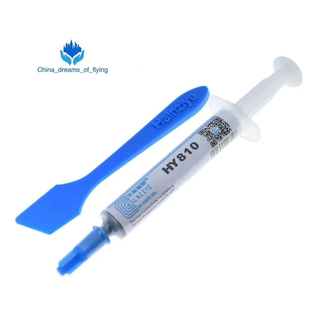TZT Universal Thermal Grease Silver CPU Chip Heatsink Paste Syringe Thermal Greasewith A Plastic Tool For 2G HY810-OP2G
TZT Universal Thermal Grease Silver CPU Chip Heatsink Paste Syringe Thermal Greasewith A Plastic Tool For 2G HY810-OP2G