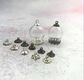 50pcs/lot 20x15mm hollow glass globe with setting lace base beads cap set orb glass vials pendant glass bottle jewelry pendants
50pcs/lot 20x15mm hollow glass globe with setting lace base beads cap set orb glass vials pendant glass bottle jewelry pendants