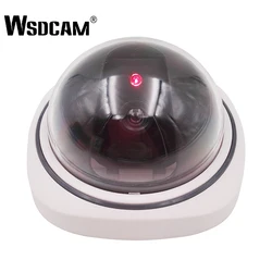 Wsdcam Пластик Смарт в помещении/на открытом воздухе бутафорское наблюдение Камера дома купол поддельные видеонаблюдения Камера с мигающий к...