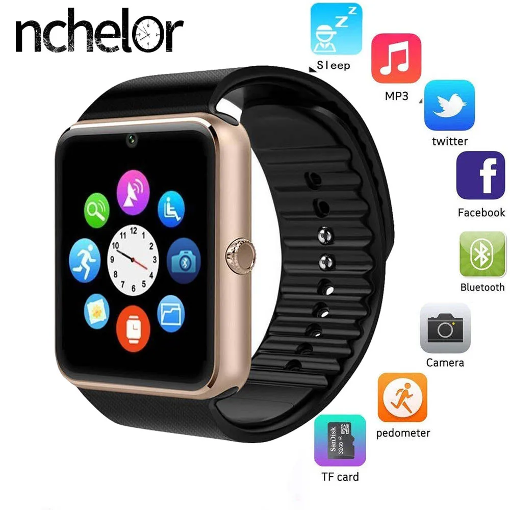 GT08 Smart Watch Bluetooth Call Message Push with Touch Screen Big Battery Support TF SIM Card Camera Men's Watch for Xiaomi IOS
GT08 Smart Watch Bluetooth Call Message Push with Touch Screen Big Battery Support TF SIM Card Camera Men's Watch for Xiaomi IOS