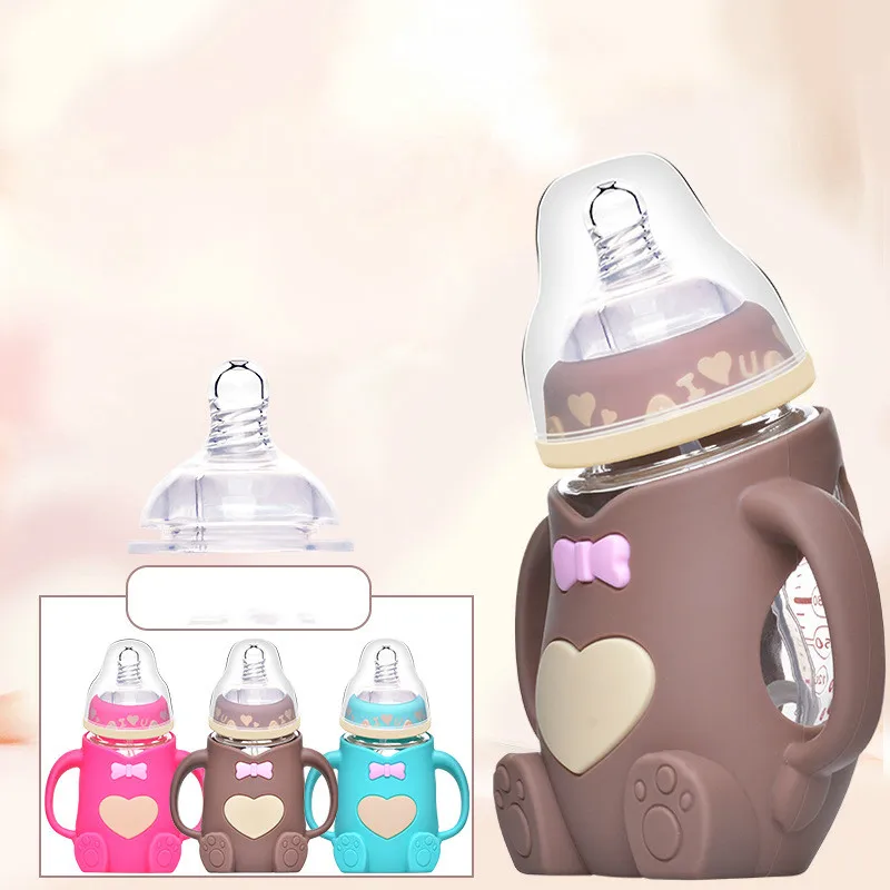 Baby Feeding Glass Bottles Maternal And Child Supplies Newborn Baby Wide-caliber Bottles Anti-fall Anti-flatulence Handle
Baby Feeding Glass Bottles Maternal And Child Supplies Newborn Baby Wide-caliber Bottles Anti-fall Anti-flatulence Handle