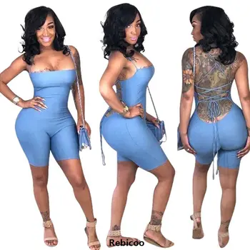 Spaghetti Strap Retro Short Playsuit Strapless Sleeveless Fitness Bodysuit Summer Female Backless Rompers Womens Jumpsuit
Spaghetti Strap Retro Short Playsuit Strapless Sleeveless Fitness Bodysuit Summer Female Backless Rompers Womens Jumpsuit