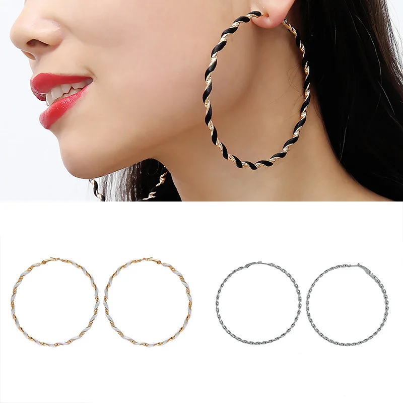 8cm/3.1in Fashion Big Circle Spiral Shape Earrings for Women New Girl's Hyperbole Jewelry Temperament Metal Boho Hoop Earrings
8cm/3.1in Fashion Big Circle Spiral Shape Earrings for Women New Girl's Hyperbole Jewelry Temperament Metal Boho Hoop Earrings
