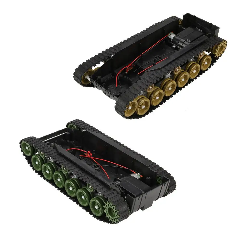 Plastic Shock-absorbent Tank Robot Chassis DIY Kit with DC260 Motor 4V-9V Durable
Plastic Shock-absorbent Tank Robot Chassis DIY Kit with DC260 Motor 4V-9V Durable