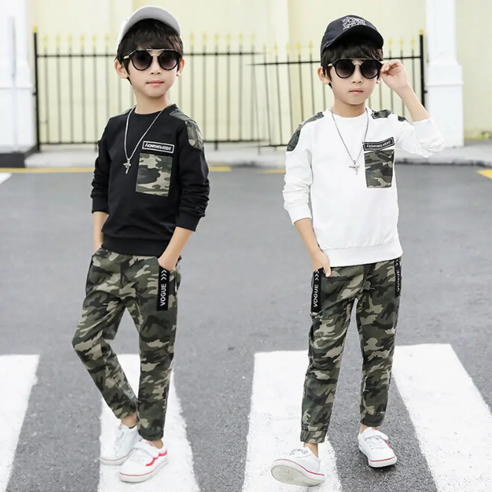 2-9Y Toddler Kids Boy Clothing Set Long Sleeve Pullover Tops Camouflage Pant 2PCS Outfits Tracksuit Clothing Set
2-9Y Toddler Kids Boy Clothing Set Long Sleeve Pullover Tops Camouflage Pant 2PCS Outfits Tracksuit Clothing Set