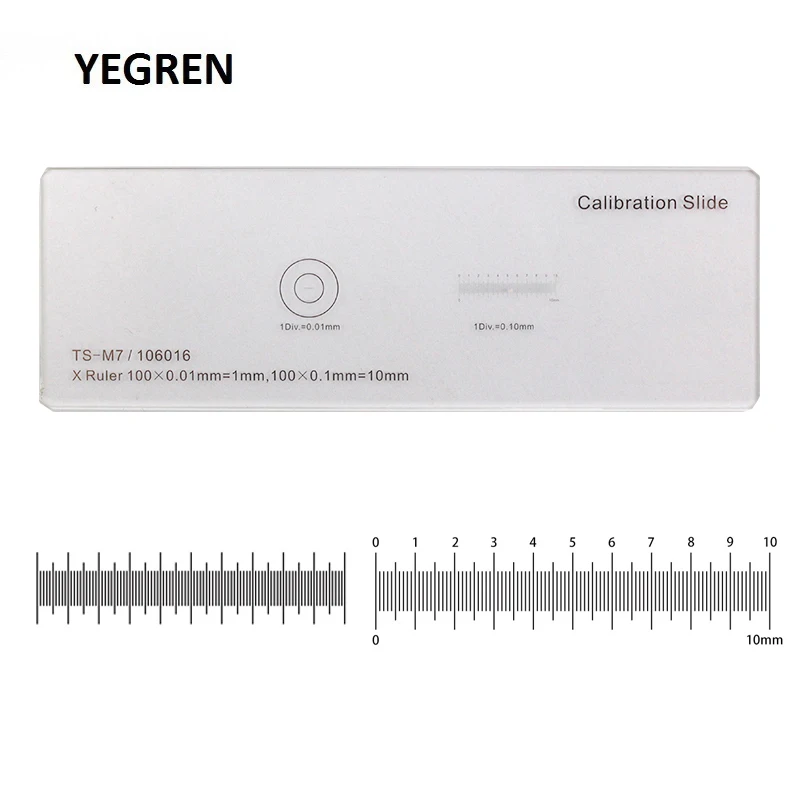 DIV 0.1 mm 0.01 mm Microscope Optical Calibration Slide Scale Ruler Measuring X=1 mm or 10 mm Microscope Stage Micrometer
DIV 0.1 mm 0.01 mm Microscope Optical Calibration Slide Scale Ruler Measuring X=1 mm or 10 mm Microscope Stage Micrometer