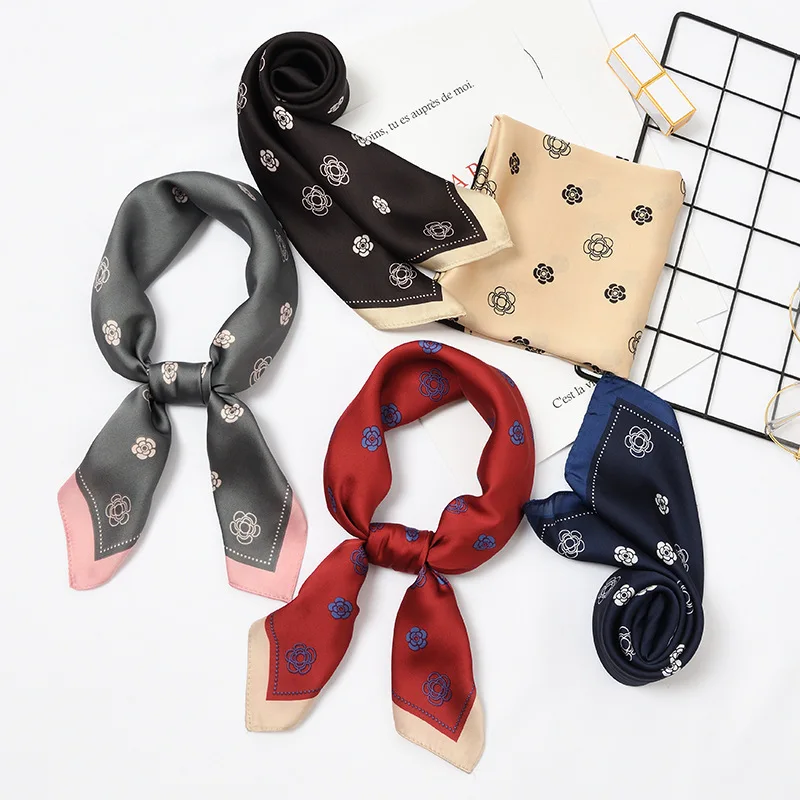 Women Square Scarf 60*60cm Little Flower Print Spring Rayon Silk Scarves Grey Navy Office Lady Headbands Bandana
Women Square Scarf 60*60cm Little Flower Print Spring Rayon Silk Scarves Grey Navy Office Lady Headbands Bandana