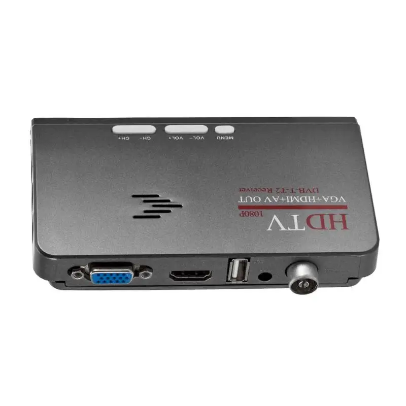 DVB-T DVB-T2 TV Tuner Receiver TV Box VGA AV CVBS 1080P HDMI Digital HD Satellite Receiver for LCD CRT Monitors EU/US Plug
DVB-T DVB-T2 TV Tuner Receiver TV Box VGA AV CVBS 1080P HDMI Digital HD Satellite Receiver for LCD CRT Monitors EU/US Plug
