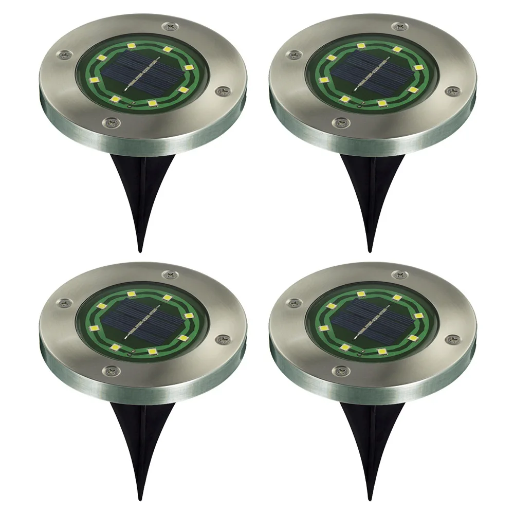 Strengthened Waterproof 8LED Solar Stainless Steel Buried Outdoor to Lawn Courtyard Garden Light IP67
Strengthened Waterproof 8LED Solar Stainless Steel Buried Outdoor to Lawn Courtyard Garden Light IP67