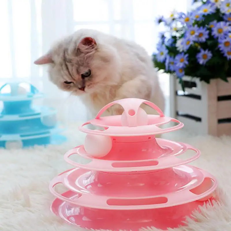 Pet Cat Interactive Toy Four-Layer Turntable Pet Smart Track Tower Funny Cat Toy Cat Teasing Training Education Toy Pet Gift New
Pet Cat Interactive Toy Four-Layer Turntable Pet Smart Track Tower Funny Cat Toy Cat Teasing Training Education Toy Pet Gift New