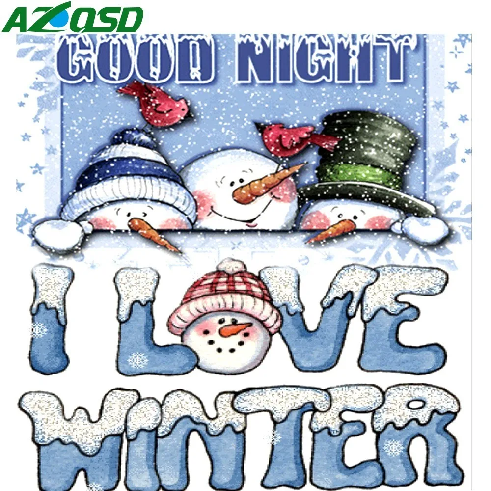 AZQSD Diamond Mosaic Love Winter Snowman Drill 5D Diy Diamond Embroidery Icons Diamond Painting Christmas Home Decor
AZQSD Diamond Mosaic Love Winter Snowman Drill 5D Diy Diamond Embroidery Icons Diamond Painting Christmas Home Decor