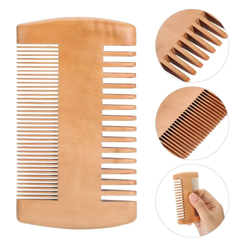 Wooden Beard Comb Anti Static Wood Pocket Comb with Double-end Fine and Coarse Teeth
Wooden Beard Comb Anti Static Wood Pocket Comb with Double-end Fine and Coarse Teeth