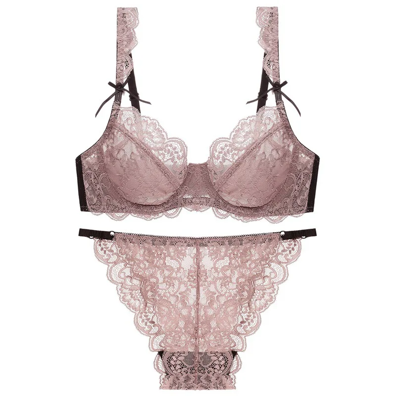 European And American New Comfortable Soft Lace Classic Simple Sexy Ultra-Thin L Bra Set Lingerie on Behalf
European And American New Comfortable Soft Lace Classic Simple Sexy Ultra-Thin L Bra Set Lingerie on Behalf