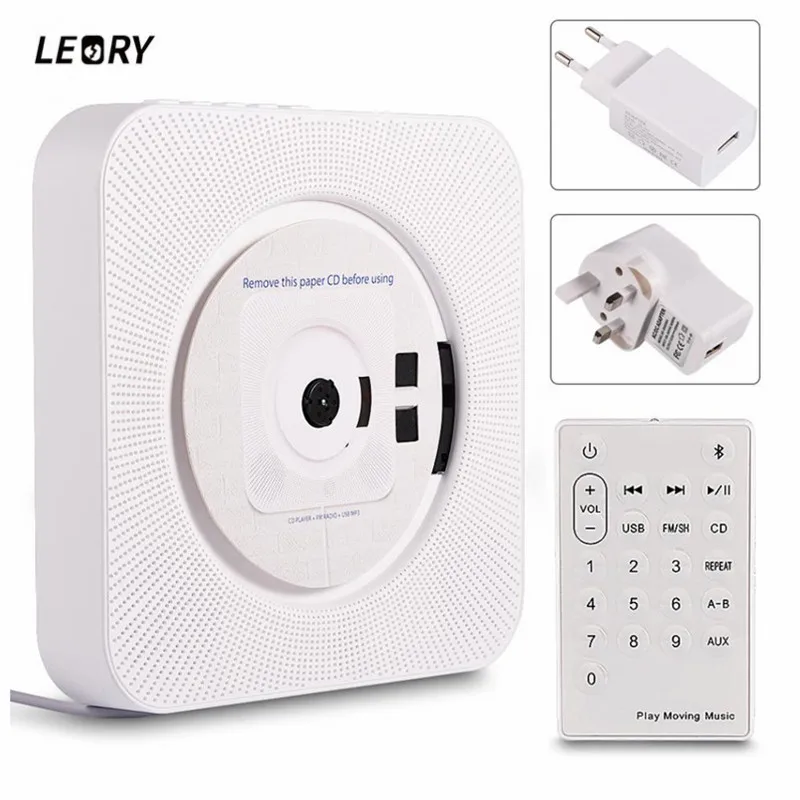 LEORY bluetooth 4.2 CD Player FM Radio USB AUX MP3 Remote Control LED Display Sleep Timer Portable Wall Mountable
LEORY bluetooth 4.2 CD Player FM Radio USB AUX MP3 Remote Control LED Display Sleep Timer Portable Wall Mountable