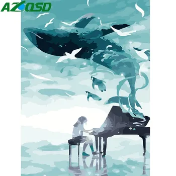 AZQSD DIY Abstract Oil Painting Play The Piano Painting By Numbers Whale Paint Canvas Picture Hand Painted Modern A230
AZQSD DIY Abstract Oil Painting Play The Piano Painting By Numbers Whale Paint Canvas Picture Hand Painted Modern A230