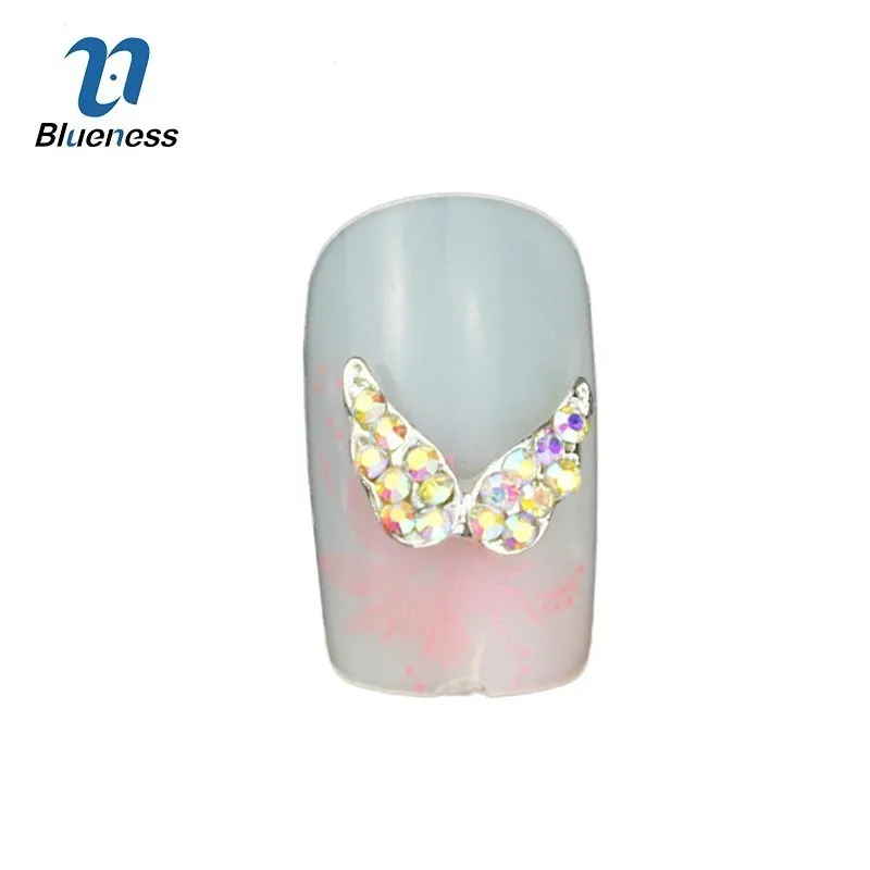 Blueness 10 Pcs/Lot 3D AB Color Nails Decorations Angel Wings Glitter Crystals Nail Art Rhinestons Silver Alloy Nail Jewelry
Blueness 10 Pcs/Lot 3D AB Color Nails Decorations Angel Wings Glitter Crystals Nail Art Rhinestons Silver Alloy Nail Jewelry