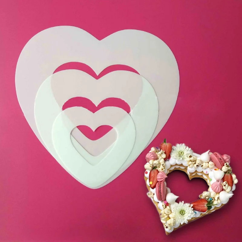 Heart Shape Acrylic Cake Mold Decorating Tools Confeitaria Maker Useful Baking Accessories 6/8/10/12/14inch
Heart Shape Acrylic Cake Mold Decorating Tools Confeitaria Maker Useful Baking Accessories 6/8/10/12/14inch