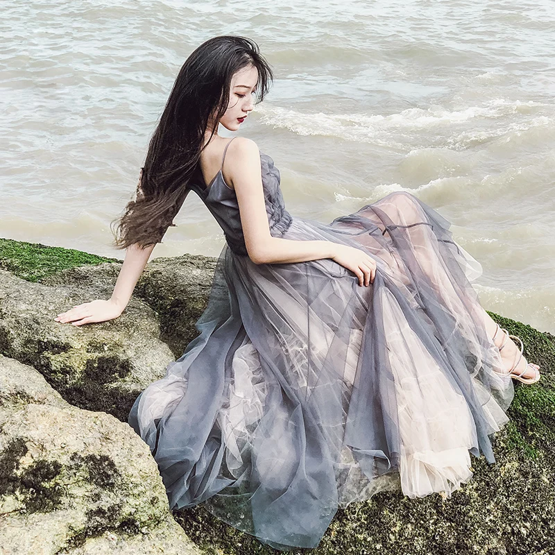 2019 Summer Mesh Patchwork Sexy V-neck Casual Strap Dress Boho Women Vintage Beach Party Dresses Vestidos
2019 Summer Mesh Patchwork Sexy V-neck Casual Strap Dress Boho Women Vintage Beach Party Dresses Vestidos