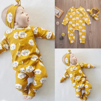 Pudcoco Girl Clothes Newborn Infant Baby Kids Girls Clothes Jumpsuit Romper Outfits Set