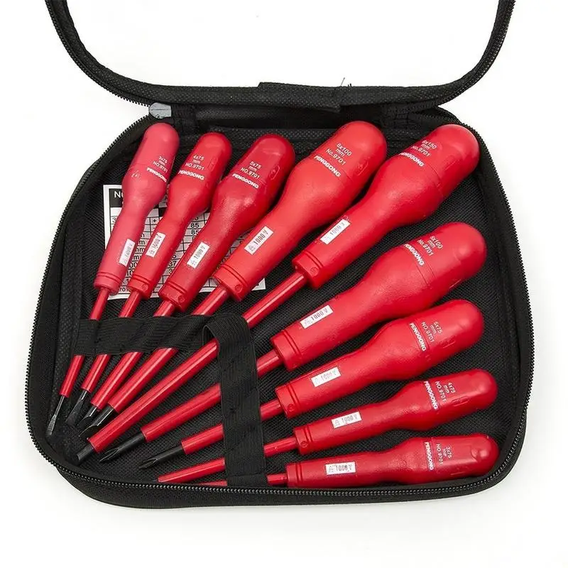 9PCS/Set Multifunctional Electrician Insulated Screwdriver Combination Set Precision Universal Screwdriver Bits
9PCS/Set Multifunctional Electrician Insulated Screwdriver Combination Set Precision Universal Screwdriver Bits