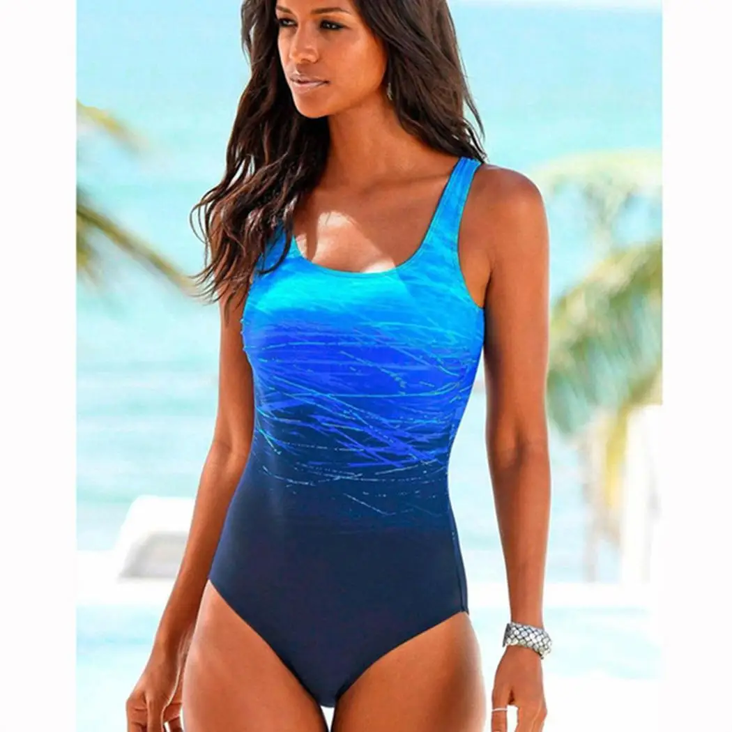 Women Casual O-Neck Sleeveless Pullover Slim One-piece Swimsuit Wire Free Sexy Summer Swimming Pool, Beach
Women Casual O-Neck Sleeveless Pullover Slim One-piece Swimsuit Wire Free Sexy Summer Swimming Pool, Beach