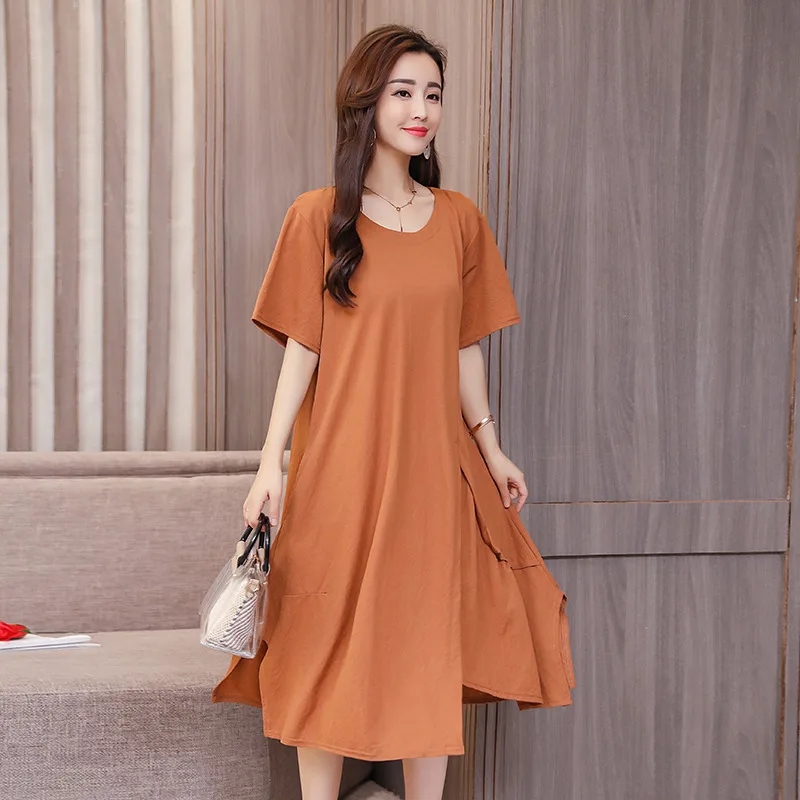 Summer Dresses 2019 Casual Loose Short Sleeve O-Neck Mid-Calf Dress Fashion Women Party Dress Vestidos
Summer Dresses 2019 Casual Loose Short Sleeve O-Neck Mid-Calf Dress Fashion Women Party Dress Vestidos