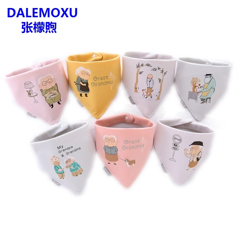 DALEMOXU Newborn Boys Girl Bandana Bib Triangle Cute Grandma Grandpa Pattern Cotton Baby Food Bib Laid On Collar Spitting Cloth
DALEMOXU Newborn Boys Girl Bandana Bib Triangle Cute Grandma Grandpa Pattern Cotton Baby Food Bib Laid On Collar Spitting Cloth