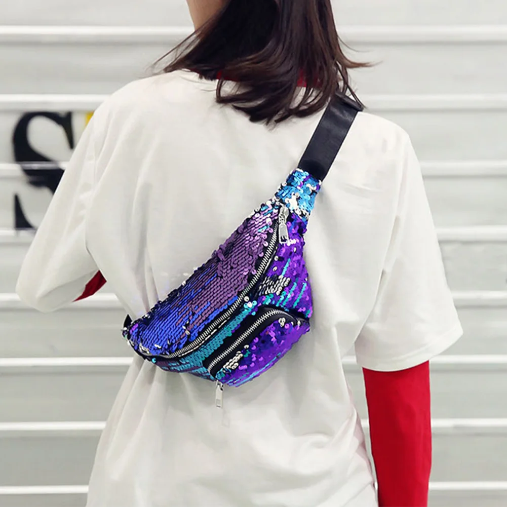 New Fashion Women Mermaid Sequin Glitter Waist Pack Ladies Chic Pouch Purse Crossbody Bags Female Multicolor Sequins Waist Bag
New Fashion Women Mermaid Sequin Glitter Waist Pack Ladies Chic Pouch Purse Crossbody Bags Female Multicolor Sequins Waist Bag