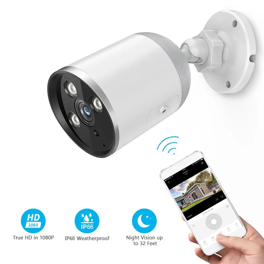 HD Mini Panoramic 1080P Waterproof Outdoor IP Camera Home Security Surveillance Camera Wireless Network Night Vision 2.4G WiFi C
HD Mini Panoramic 1080P Waterproof Outdoor IP Camera Home Security Surveillance Camera Wireless Network Night Vision 2.4G WiFi C