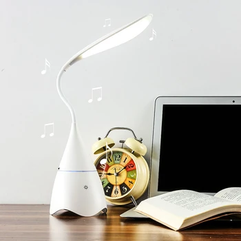 Bluetooth Audio LED Desk Lamp Touch Switch Rechargeable Stepless Dimming Reading USB Led Bedroom Table Lamps Creative Gift
Bluetooth Audio LED Desk Lamp Touch Switch Rechargeable Stepless Dimming Reading USB Led Bedroom Table Lamps Creative Gift