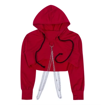 Ladies Solid Loose Hoodies Crop Top Jumper Women Sexy Long Sleeve Hooded Cut off Front Sweatshirt Pullover
Ladies Solid Loose Hoodies Crop Top Jumper Women Sexy Long Sleeve Hooded Cut off Front Sweatshirt Pullover