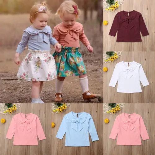 FOCUSNORM Multi Basic Newborn Toddler Kid Baby Girl Collar Bowknot Long Sleeve Bottoming T-shirt Tops Tee 6M-5Y Girls Clothes
FOCUSNORM Multi Basic Newborn Toddler Kid Baby Girl Collar Bowknot Long Sleeve Bottoming T-shirt Tops Tee 6M-5Y Girls Clothes