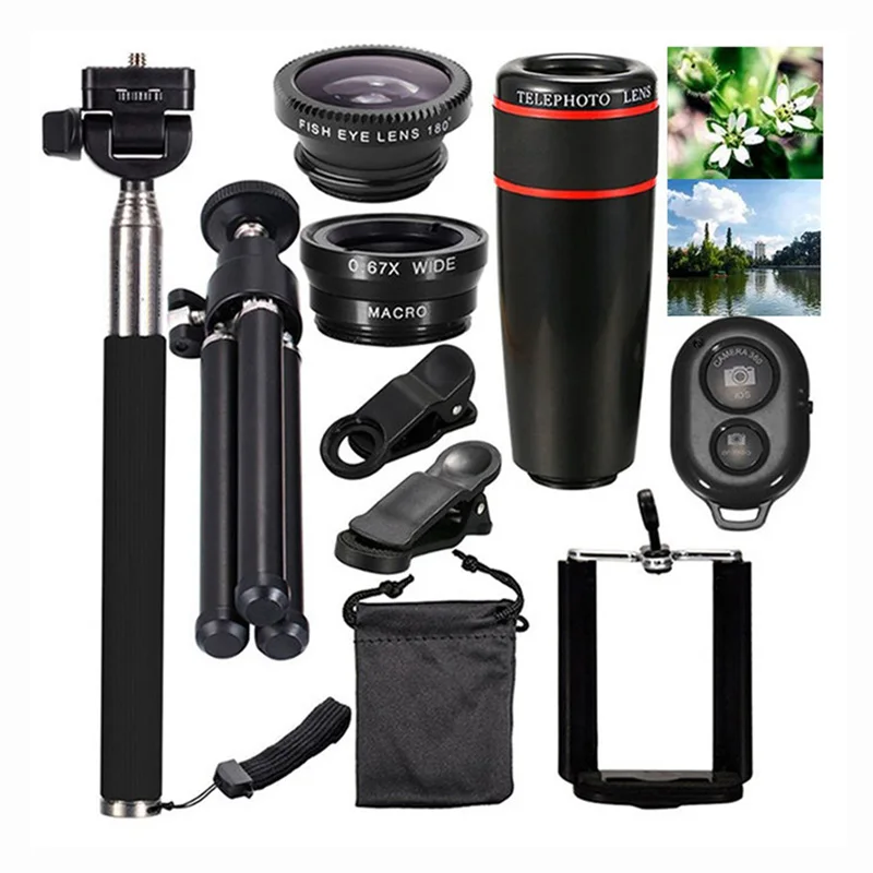 Universal Zoomable 8X Monocular Cell Mobile Zoom 10 in 1 Smartphone Camera Zoom Lens Clip Optical Telescope Kit Telephoto Lens
Universal Zoomable 8X Monocular Cell Mobile Zoom 10 in 1 Smartphone Camera Zoom Lens Clip Optical Telescope Kit Telephoto Lens