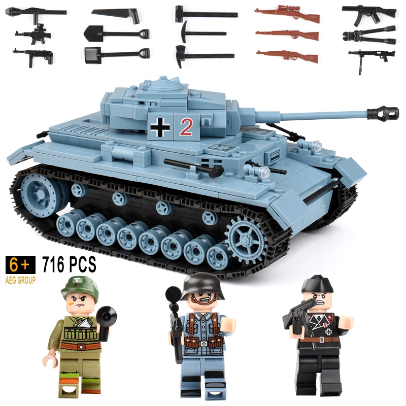 716+pcs Military German King Tiger Tank Building Blocks Compatible Legoed Technic Army Soldier Weapon Bricks Children Gift Toys
716+pcs Military German King Tiger Tank Building Blocks Compatible Legoed Technic Army Soldier Weapon Bricks Children Gift Toys