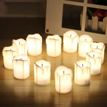 12 PCS of LED Electric Battery Powered Tealight Candles Warm White Flameless for Holiday/Wedding Decoration Christmas Decoration
12 PCS of LED Electric Battery Powered Tealight Candles Warm White Flameless for Holiday/Wedding Decoration Christmas Decoration