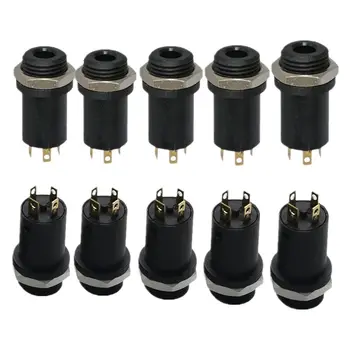 10PCS 3.5MM Mini Stereo Female Panel Mount Headphone Jack Solder, Black 4 Conductor
10PCS 3.5MM Mini Stereo Female Panel Mount Headphone Jack Solder, Black 4 Conductor