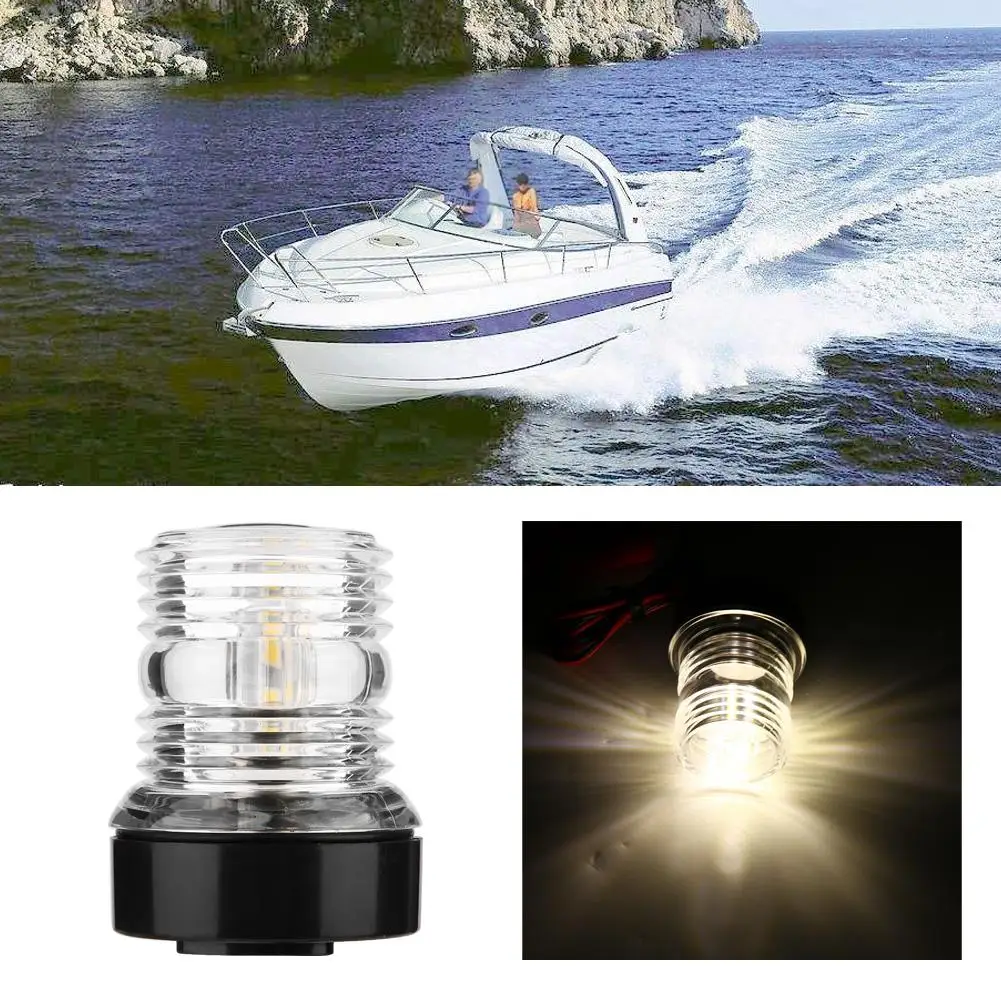 Waterproof LED Navigation Light 12V DC Round Shape LED Navigation Signal Light Anchor Vessel Lamp for Marine Boat Yacht White
Waterproof LED Navigation Light 12V DC Round Shape LED Navigation Signal Light Anchor Vessel Lamp for Marine Boat Yacht White