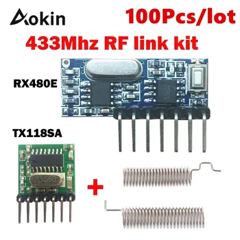 RF module 433 Mhz Wireless Receiver Module RX480E Transmitter Receiver Learning Code 1527 4Ch Antenna For Arduino uno DIY kit
RF module 433 Mhz Wireless Receiver Module RX480E Transmitter Receiver Learning Code 1527 4Ch Antenna For Arduino uno DIY kit
